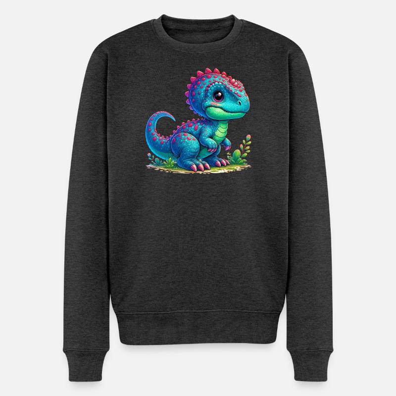 Dinosaure - Pull Premium bio Homme - anthracite chiné