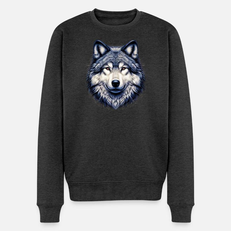 Loup - Pull Premium bio Homme - anthracite chiné