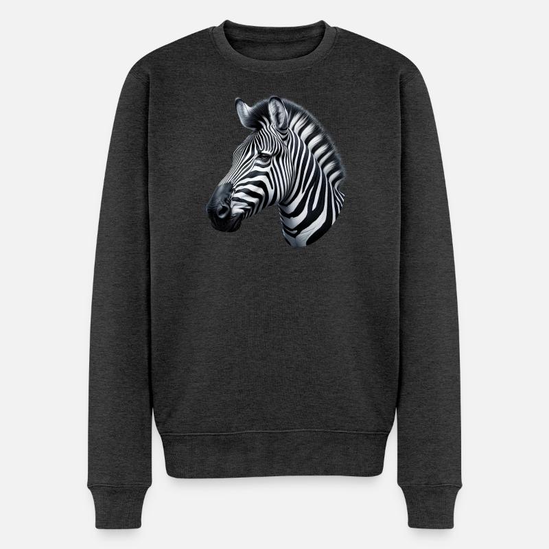 Zèbre - Pull Premium bio Homme - anthracite chiné