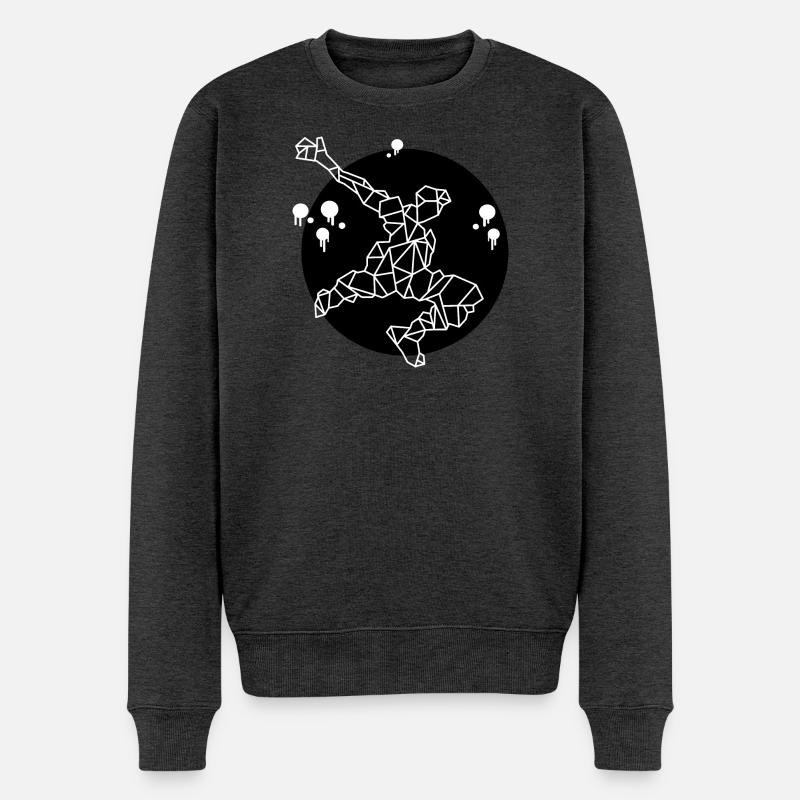 Sport - black - Männer Premium Bio Pullover - Anthrazit meliert