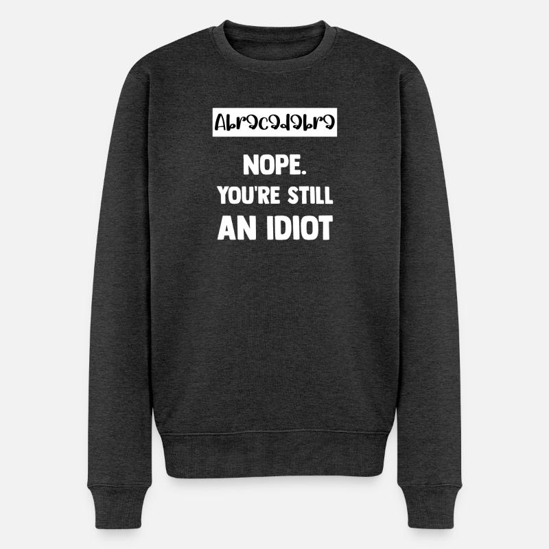 Abracadabra - Männer Premium Bio Pullover - Anthrazit meliert