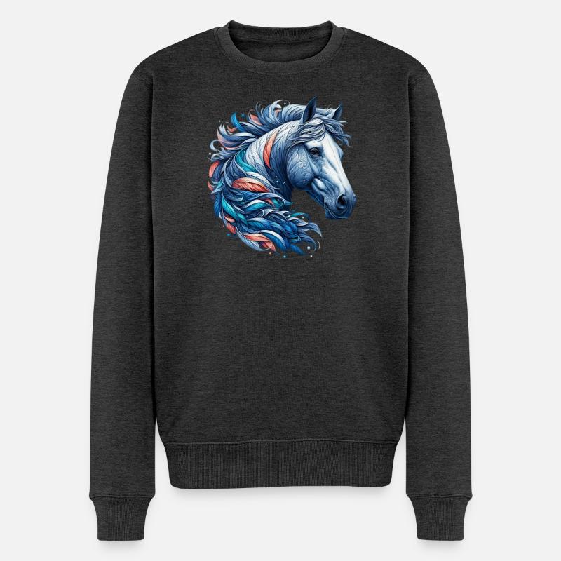 Cheval - Pull Premium bio Homme - anthracite chiné