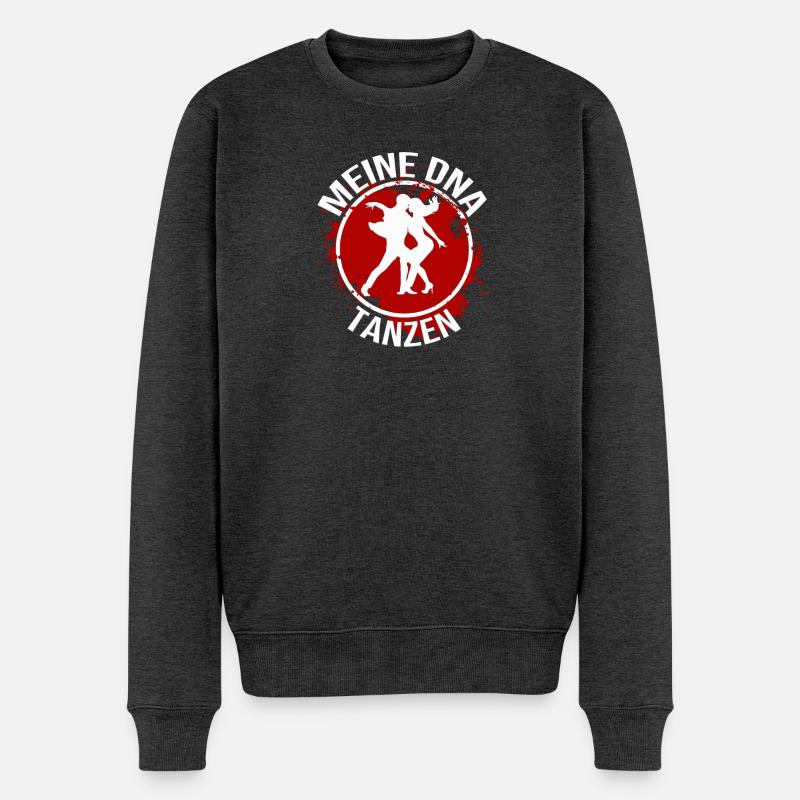 Mein DNA - Tanzen - Männer Premium Bio Pullover - Anthrazit meliert