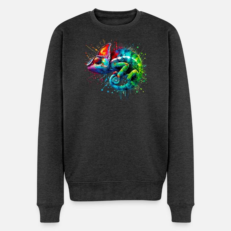 Caméléon - Pull Premium bio Homme - anthracite chiné