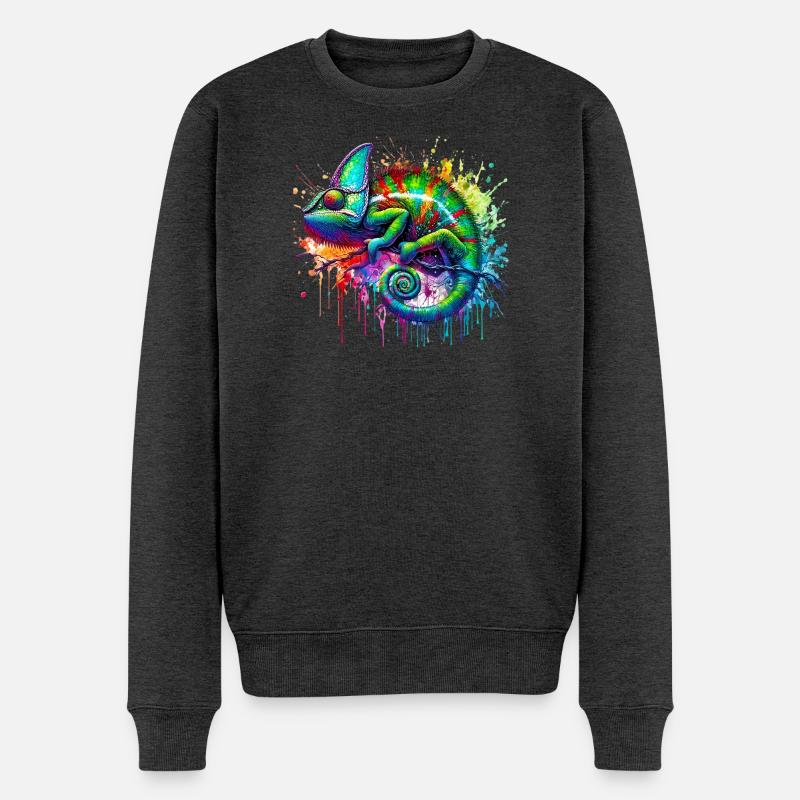 Caméléon - Pull Premium bio Homme - anthracite chiné
