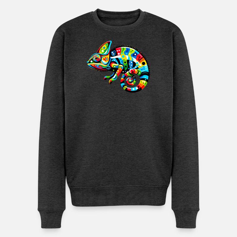 Caméléon - Pull Premium bio Homme - anthracite chiné