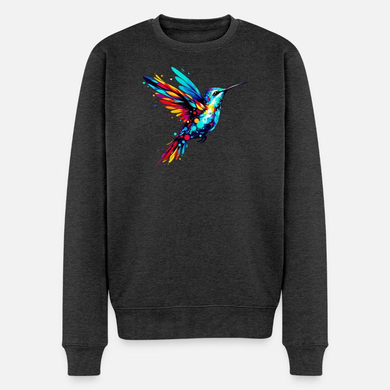 Colibri - Pull Premium bio Homme - anthracite chiné