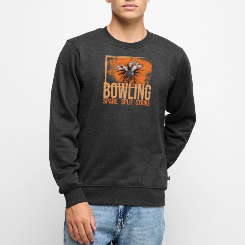Bowling - Spare - Split - Strike Männer Premium Bio Pullover