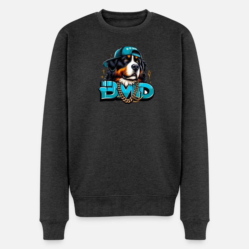 Bouvier bernois - Pull Premium bio Homme - anthracite chiné