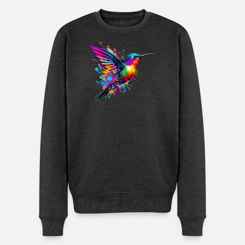 Colibri - Pull Premium bio Homme - anthracite chiné