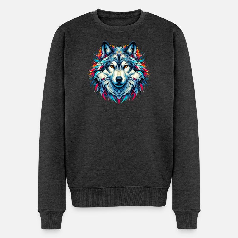 Loup - Pull Premium bio Homme - anthracite chiné