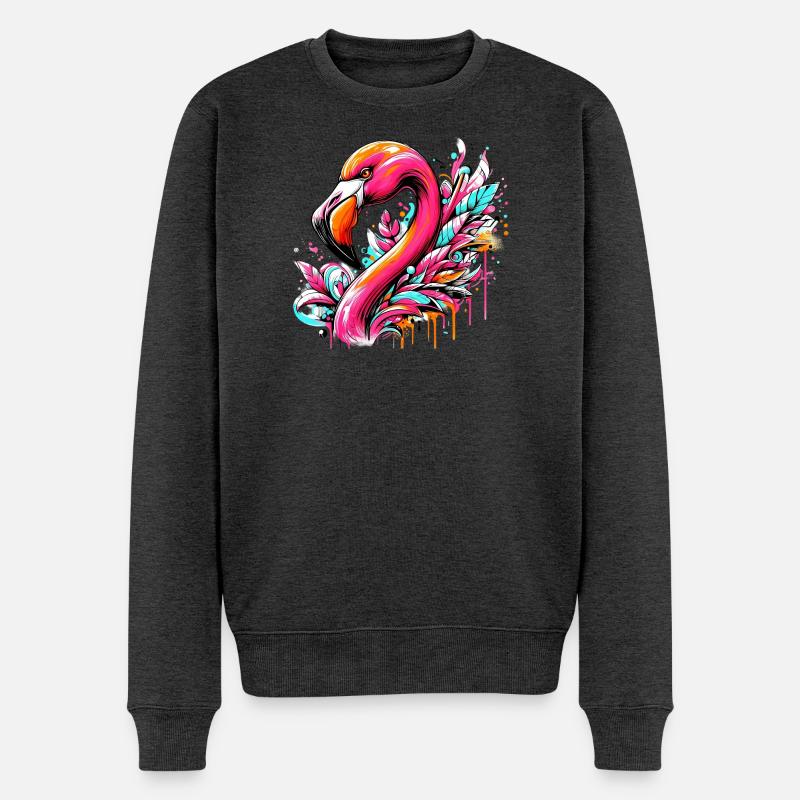 Flamant - Pull Premium bio Homme - anthracite chiné
