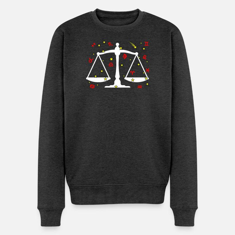 Couleur Balance - Pull Premium bio Homme - anthracite chiné