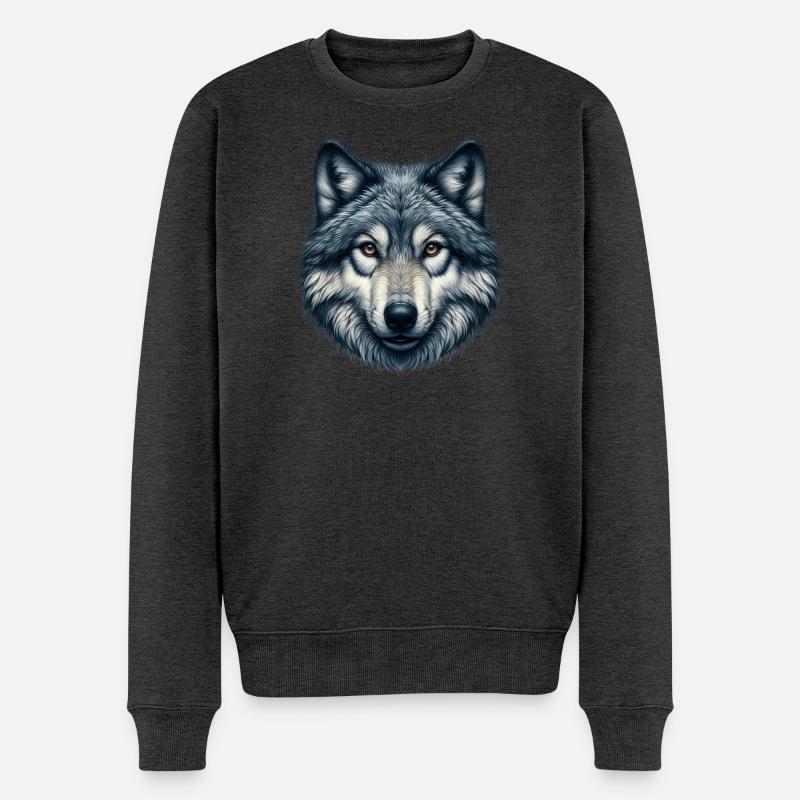 Loup - Pull Premium bio Homme - anthracite chiné