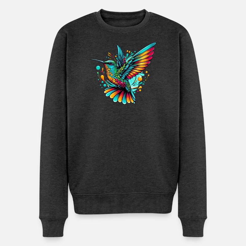 Colibri - Pull Premium bio Homme - anthracite chiné