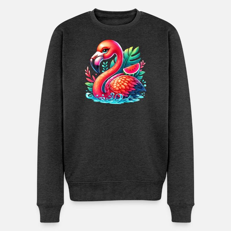 Flamant - Pull Premium bio Homme - anthracite chiné