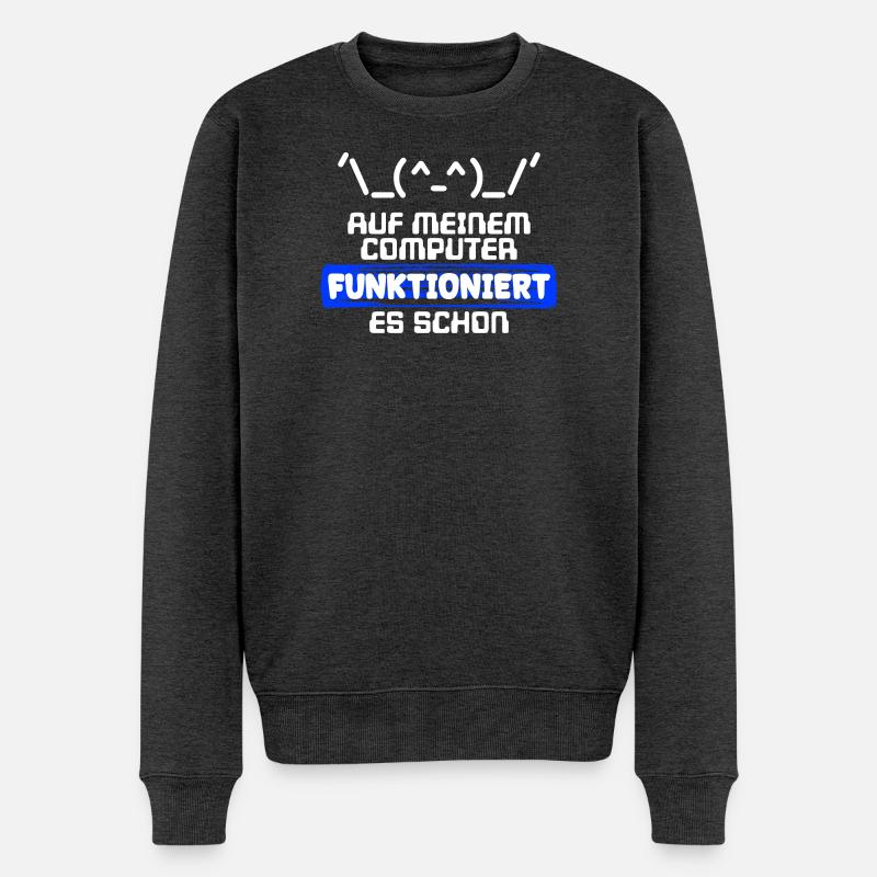 Computer Developer Softwareentwickler Statement - Männer Premium Bio Pullover - Anthrazit meliert