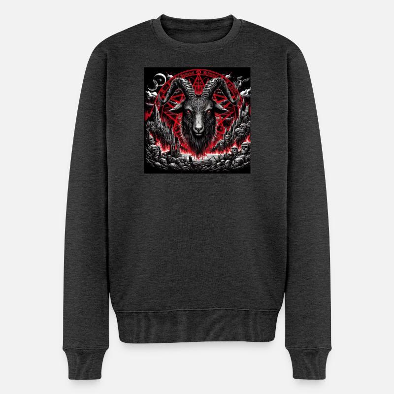 Bouc - Pull Premium bio Homme - anthracite chiné