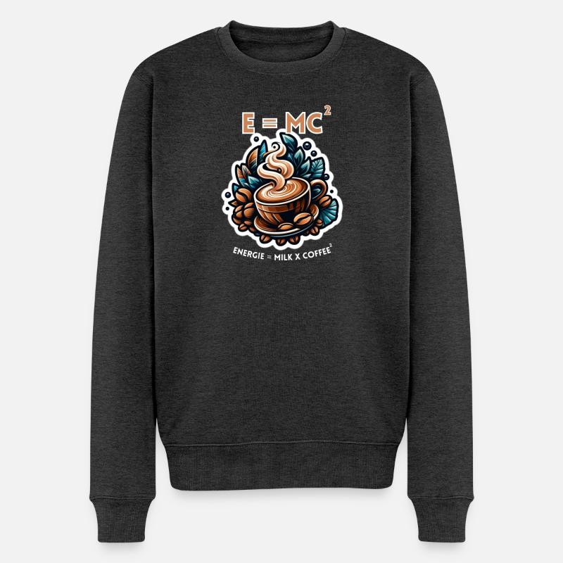 Die Energieformel - Männer Premium Bio Pullover - Anthrazit meliert