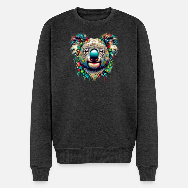 Koala - Pull Premium bio Homme - anthracite chiné