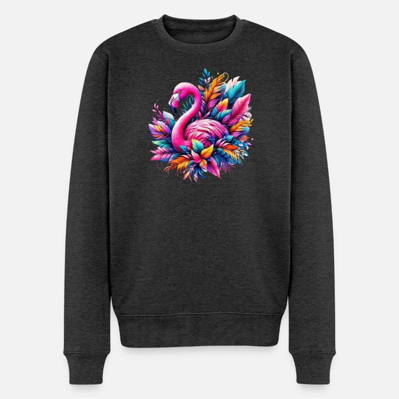 Flamant - Pull Premium bio Homme - anthracite chiné