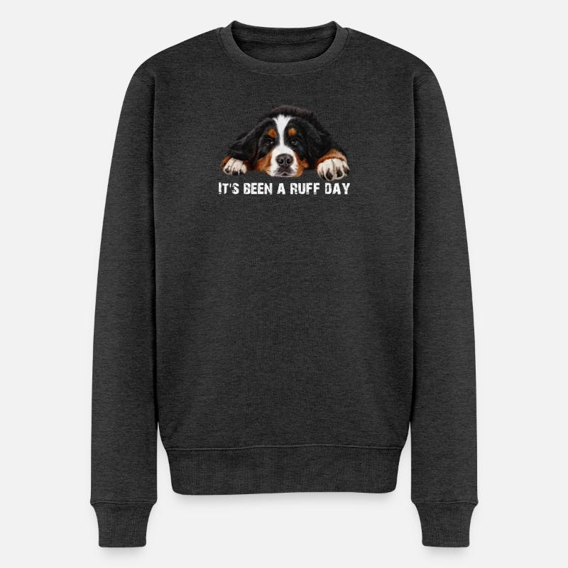 Berner Sennenhund - Männer Premium Bio Pullover - Anthrazit meliert