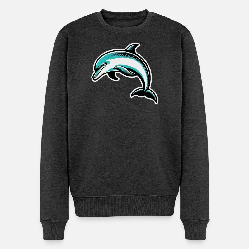 Dauphin - Pull Premium bio Homme - anthracite chiné