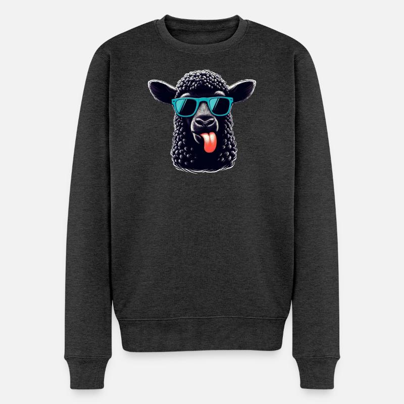 Pecora Nera - Maglione ecologico premium da uomo - antracite melange