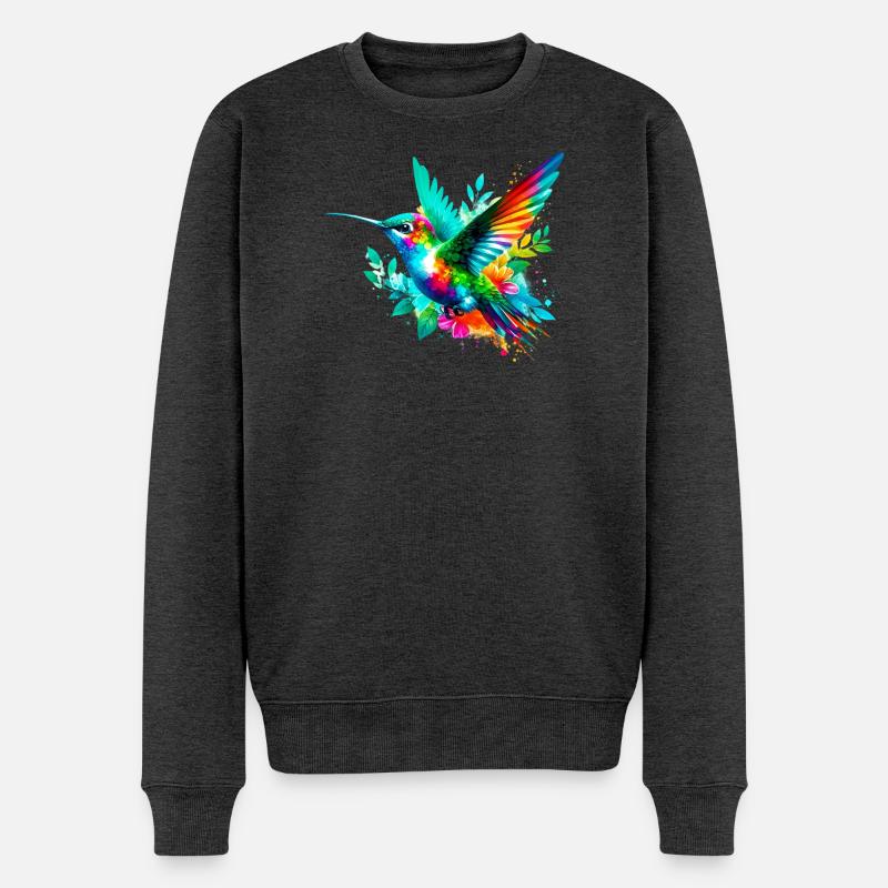 Colibri - Pull Premium bio Homme - anthracite chiné