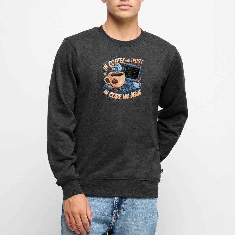 CoffeeCode Debug: In Code We Debug Men's Premium Organic Jumper