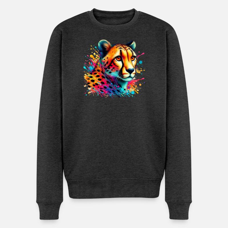 Guépard - Pull Premium bio Homme - anthracite chiné