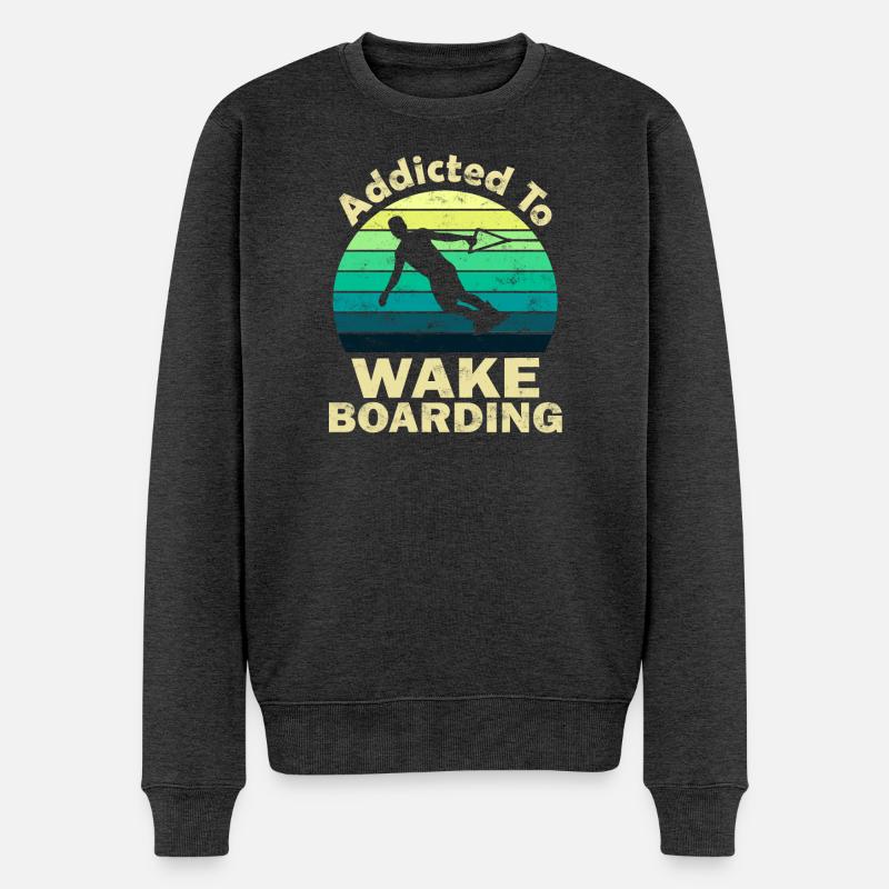 Wakeboard - Pull Premium bio Homme - anthracite chiné
