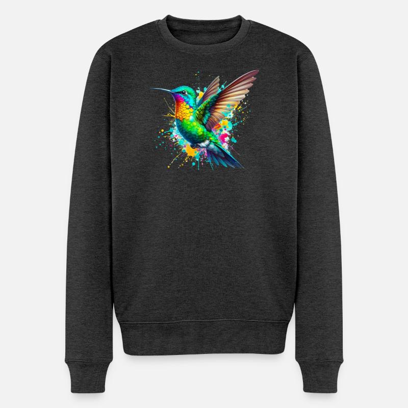 Colibri - Pull Premium bio Homme - anthracite chiné