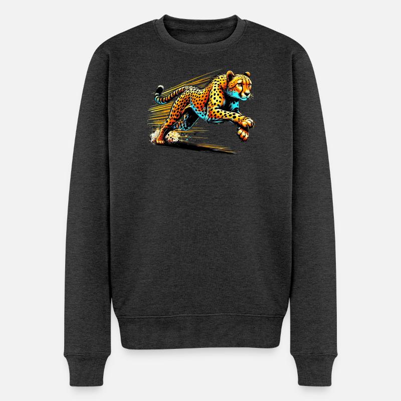 Guépard - Pull Premium bio Homme - anthracite chiné