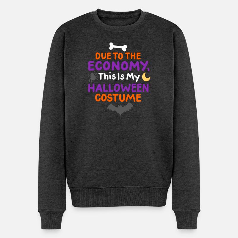 Halloweenkostüm - Männer Premium Bio Pullover - Anthrazit meliert