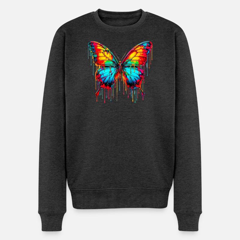 Papillon - Pull Premium bio Homme - anthracite chiné