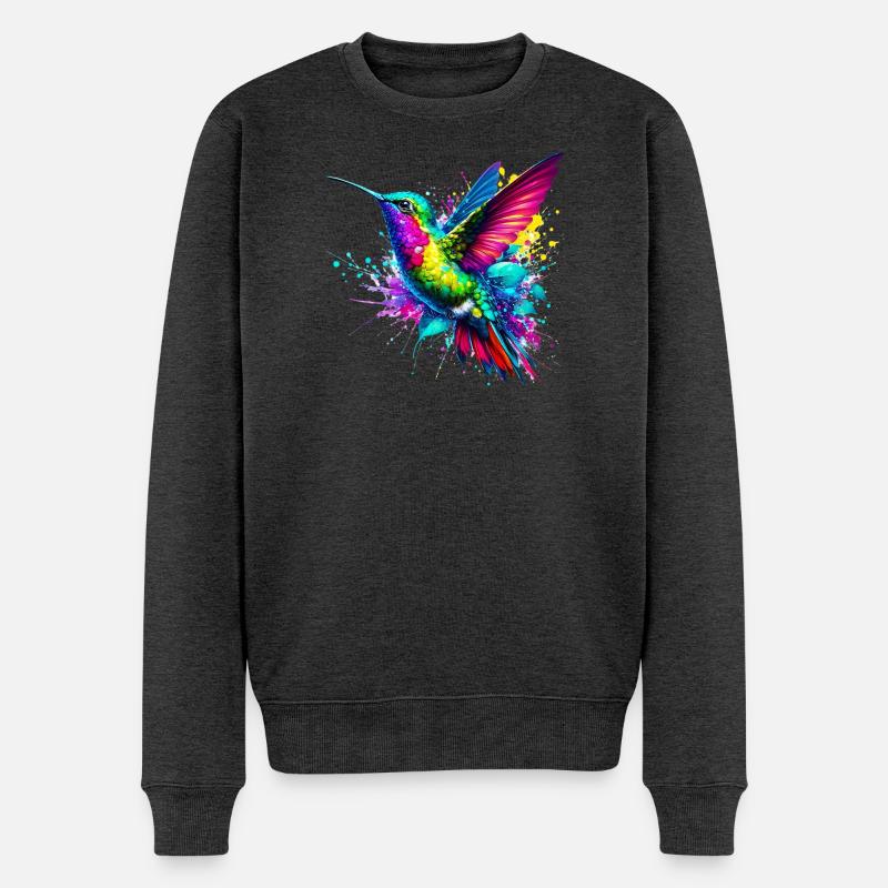 Colibri - Pull Premium bio Homme - anthracite chiné