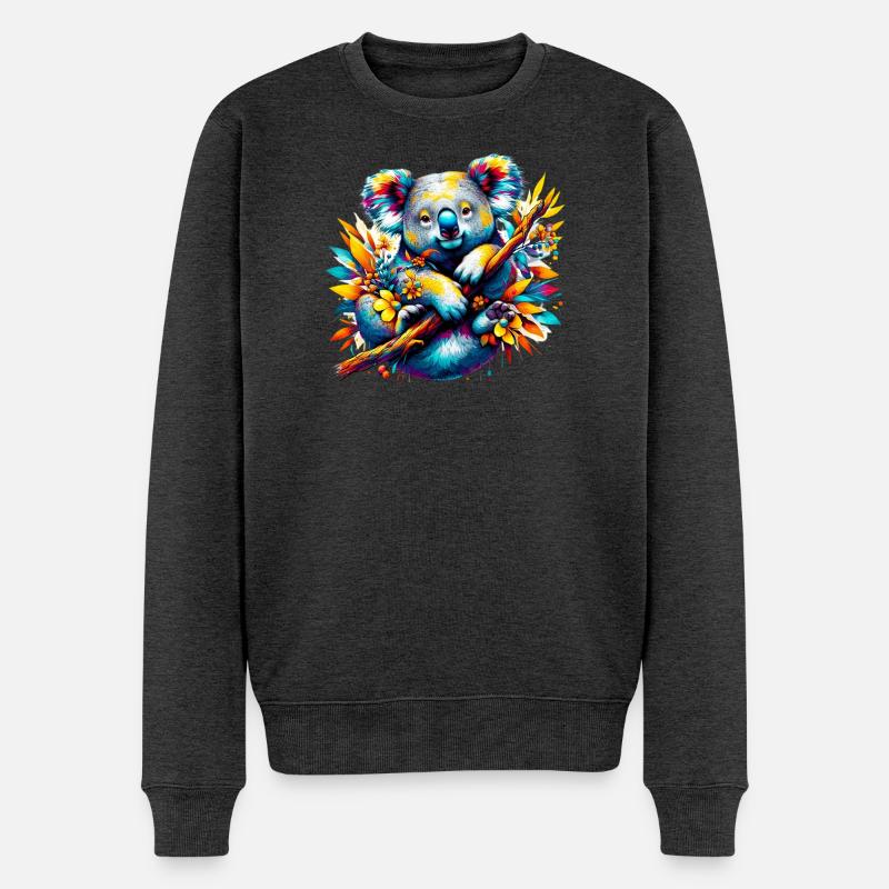 Koala - Pull Premium bio Homme - anthracite chiné