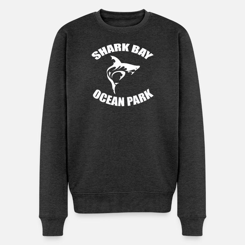 PARC OCÉANIQUE DE SHARK BAY - Pull Premium bio Homme - anthracite chiné