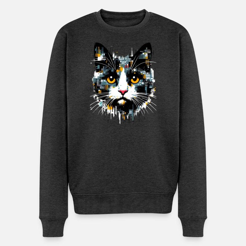 Chat - Pull Premium bio Homme - anthracite chiné