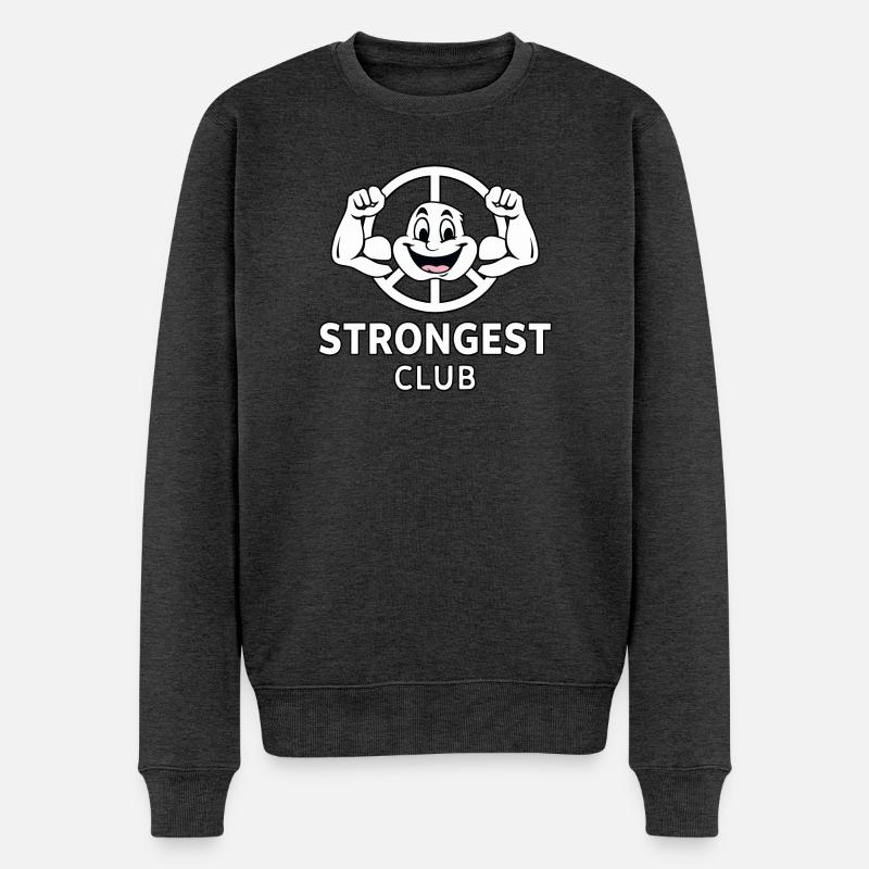 Friedensbewegung - Männer Premium Bio Pullover - Anthrazit meliert