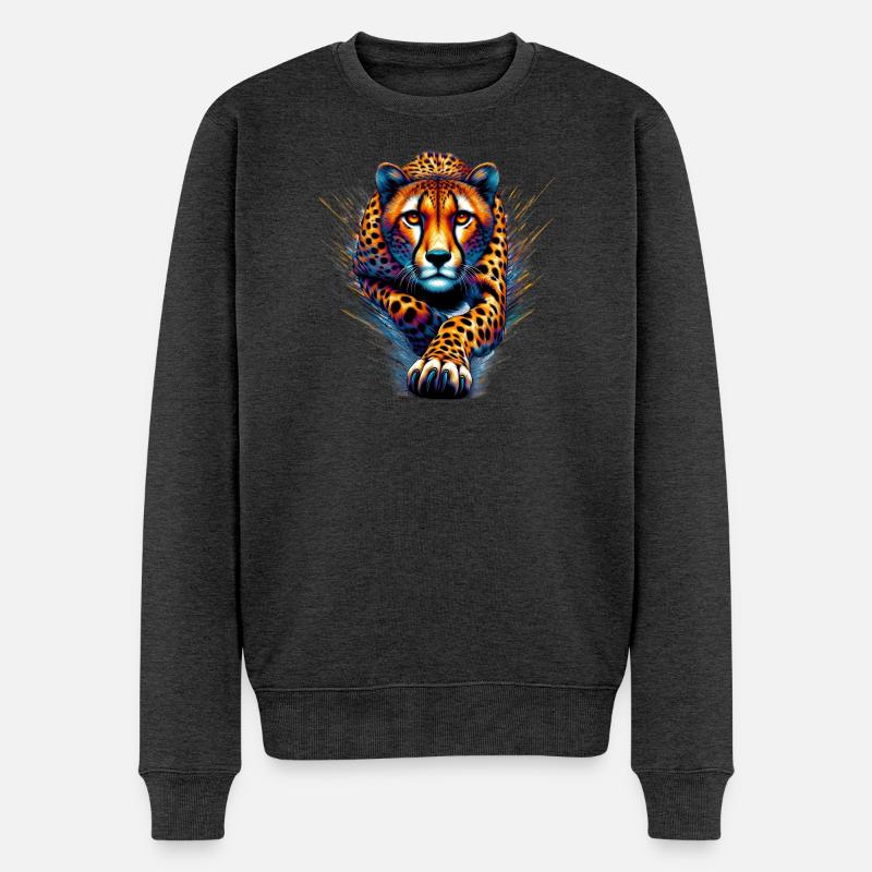 Guépard - Pull Premium bio Homme - anthracite chiné