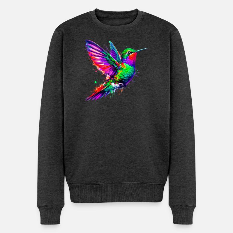 Colibri - Pull Premium bio Homme - anthracite chiné