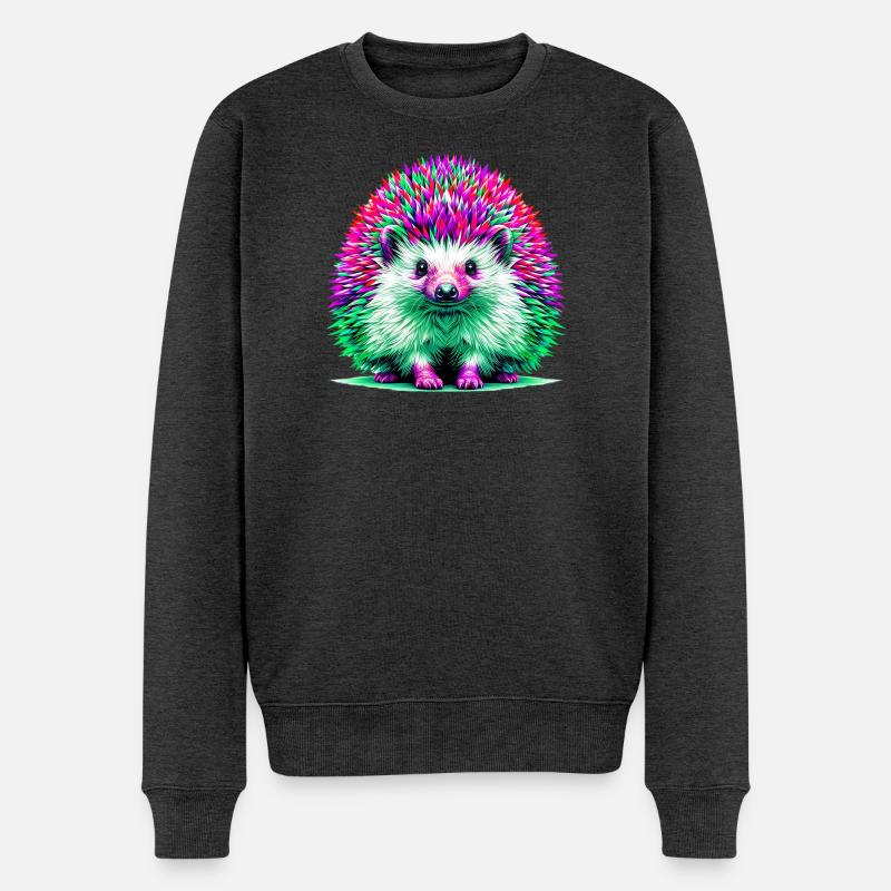 Hérisson - Pull Premium bio Homme - anthracite chiné