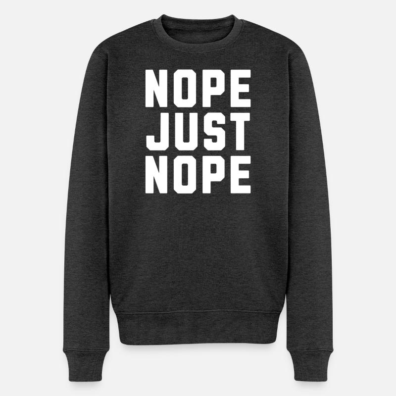 Non, juste non - Pull Premium bio Homme - anthracite chiné