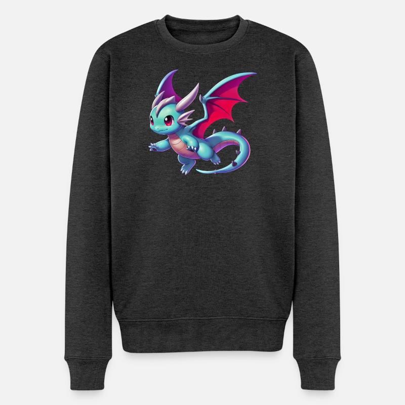Dragon - Pull Premium bio Homme - anthracite chiné