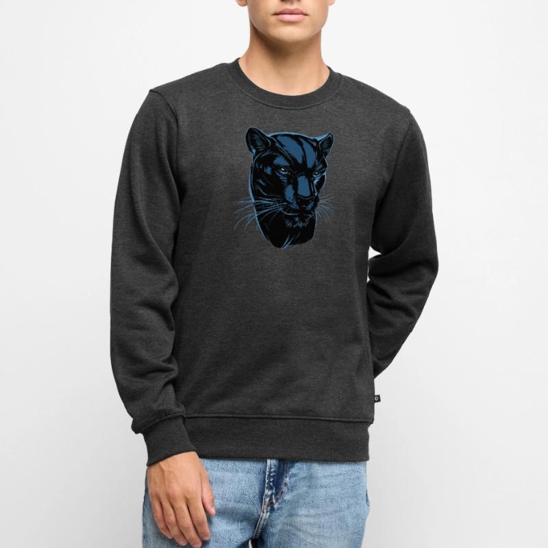 Panthère Léopard Grand Chat Mignon Gros Chat Panter Pull Premium bio Homme