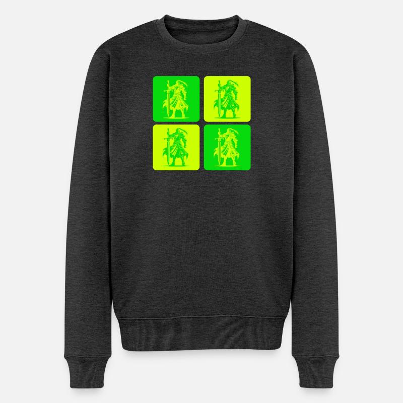 Chevalier de la Justice - Pull Premium bio Homme - anthracite chiné