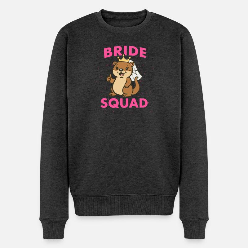Otterly in love ❤️ - Männer Premium Bio Pullover - Anthrazit meliert