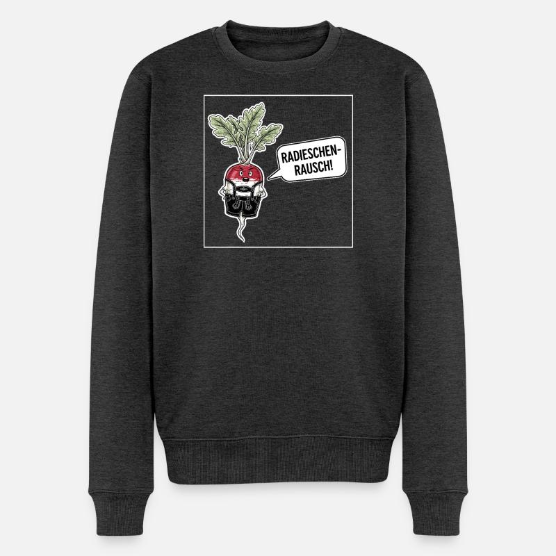 Ruée vers les radis ! - Pull Premium bio Homme - anthracite chiné